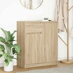 VIDAXL Buffet avec tiroir chene sonoma 71x35x84 cm bois d'ingenierie