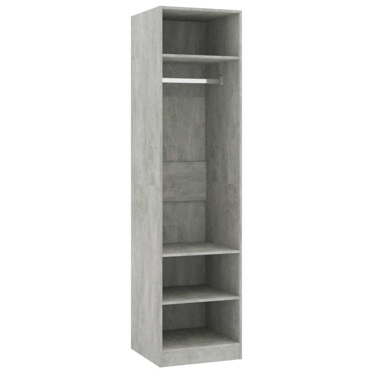VIDAXL Garde-robe Gris beton 50x50x200 cm Bois d'ingenierie