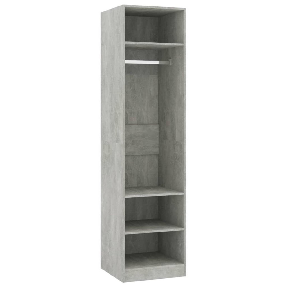 VIDAXL Garde-robe Gris beton 50x50x200 cm Bois d'ingenierie