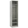 Voir la diapositive 2 : VIDAXL Garde-robe Gris beton 50x50x200 cm Bois d'ingenierie