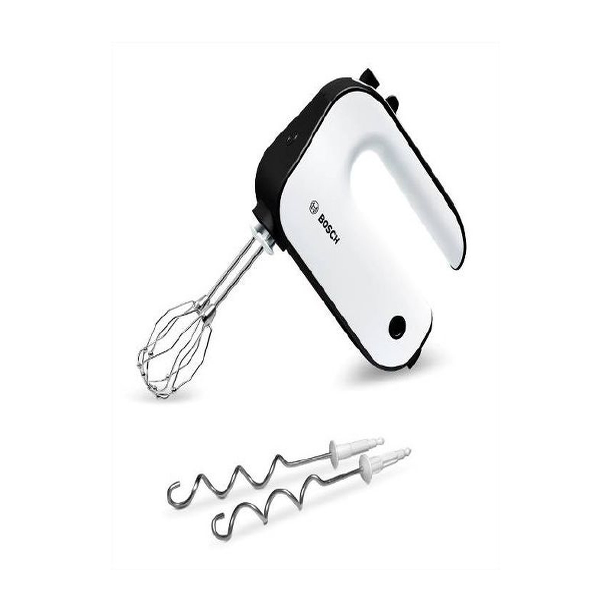 Voir la diapositive 1 : BOSCH Batteur MFQ 4020  Blanc et Anthracite 450W 5 Vitesses + Turbo