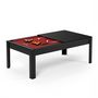 Voir la diapositive 1 : SOKKER Billard Américain convertible table 8 places KITBILL 7Ft - 226,5 x 126,5 x 80cm Plateau dînatoire et accessoires inclus - Noir