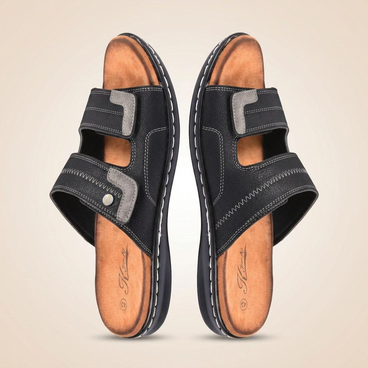 OZABI OZABI Sandales homme confort double scratch semelle memoire de forme