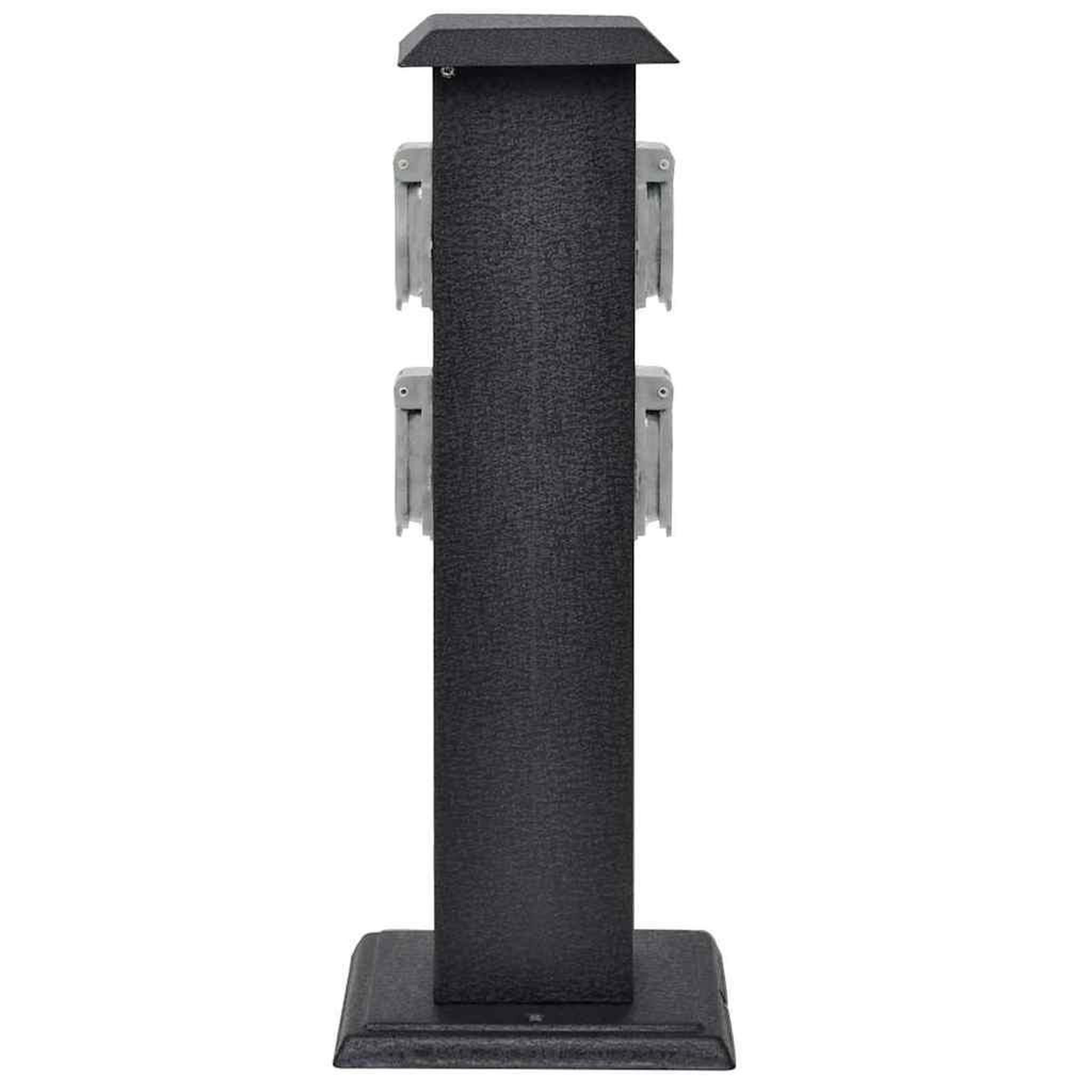 Voir la diapositive 4 : VIDAXL Pilier de prise de jardin noir
