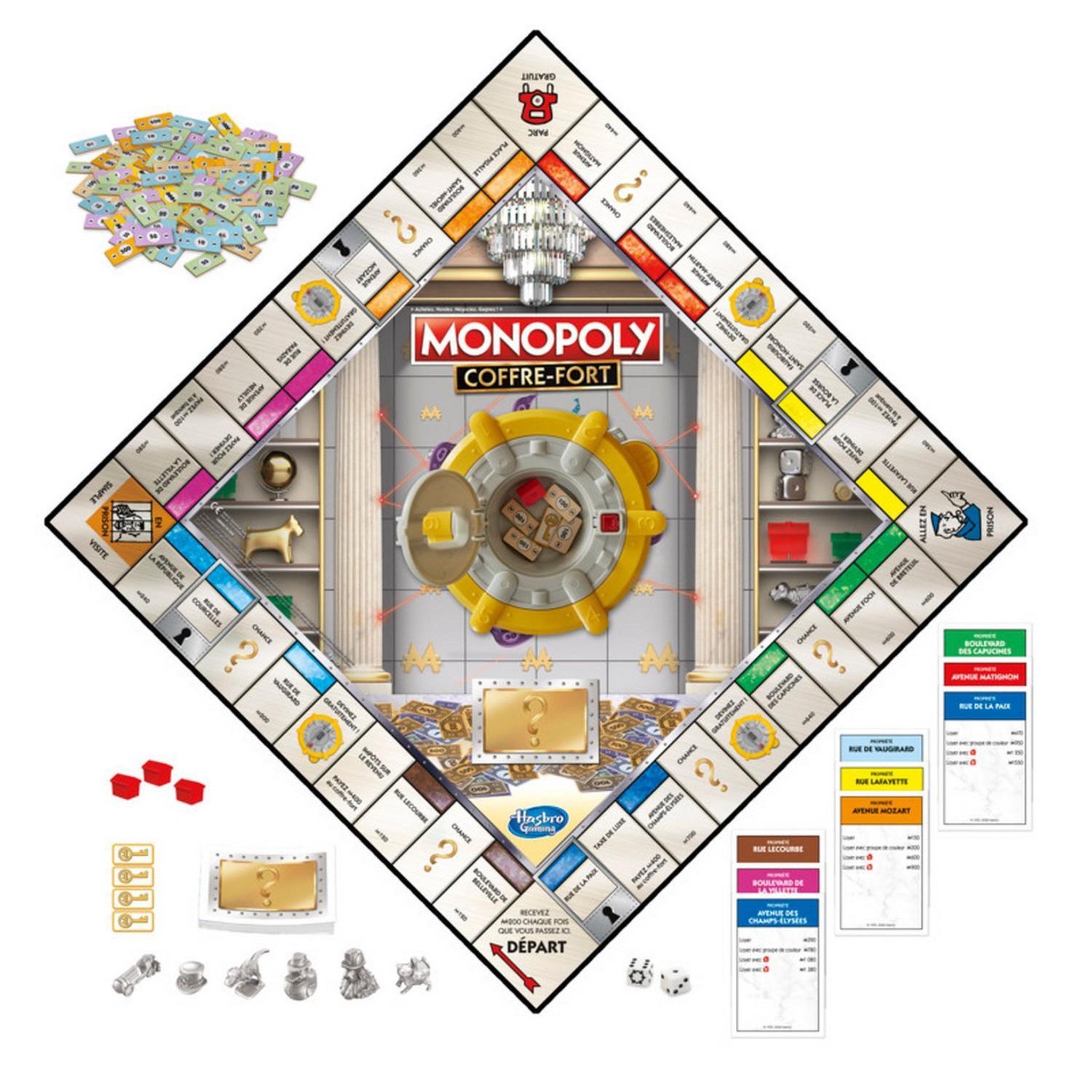 Voir la diapositive 2 : HASBRO MONOPOLY : Coffre-fort
