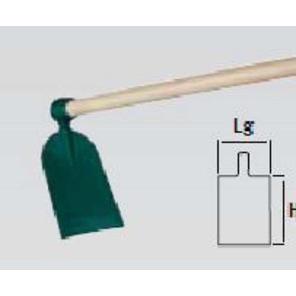 Leborgne Houe Duopro forgée douille ronde - 14 cm - manche bois certifié PEFC 100%