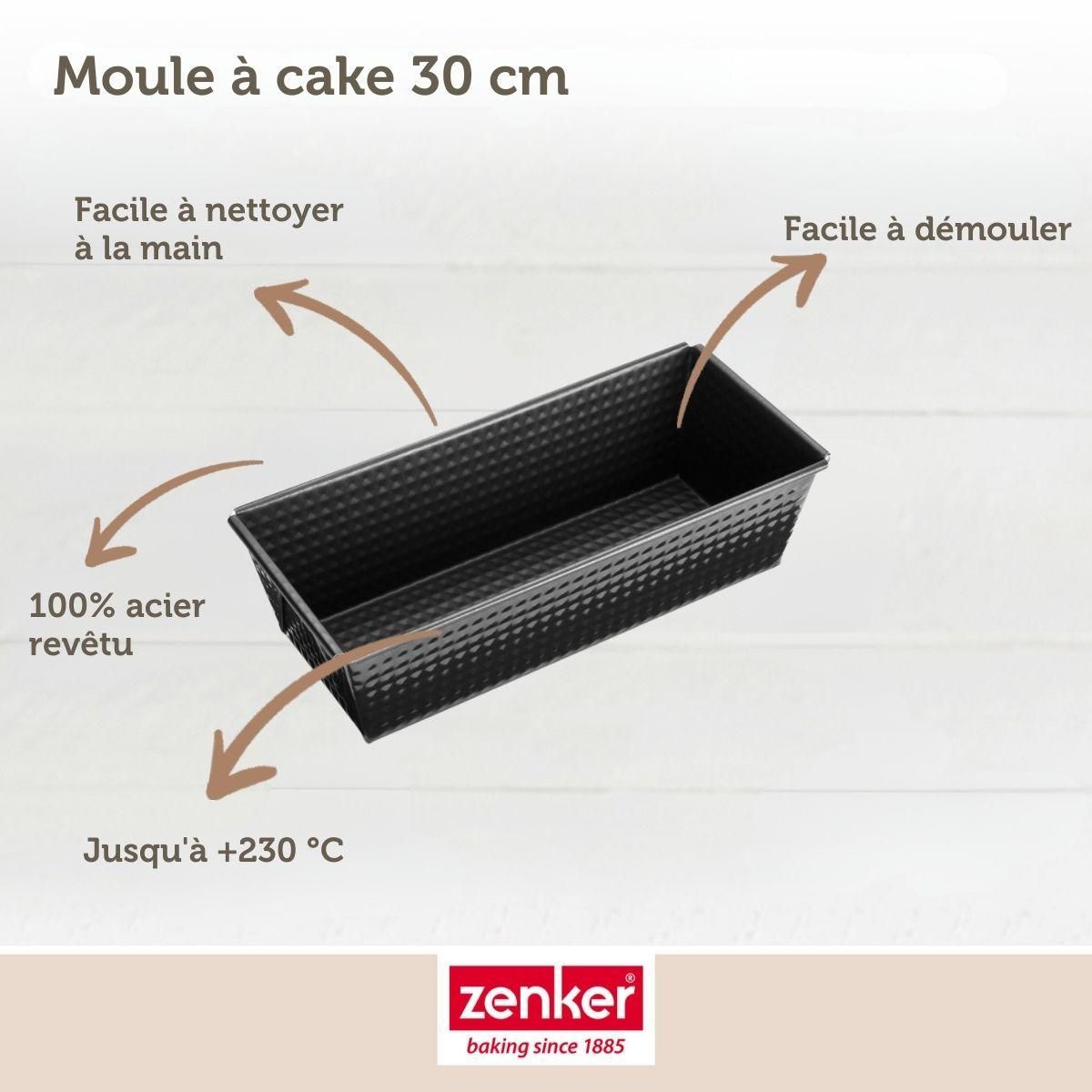 ZENKER Moule à cake 30,5 cm Zenker Black Metallic