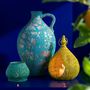 Voir la diapositive 3 : Paris Prix Vase Carafe Antique en Argile  Mack  43cm Bleu Azur
