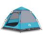 Voir la diapositive 2 : VIDAXL Tente de camping cabine 4 personnes bleu liberation rapide
