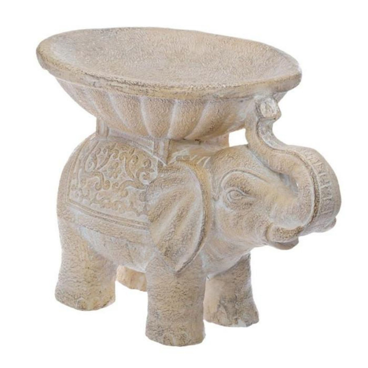 ATMOSPHERA Statuette Déco  Éléphant  38cm Blanc