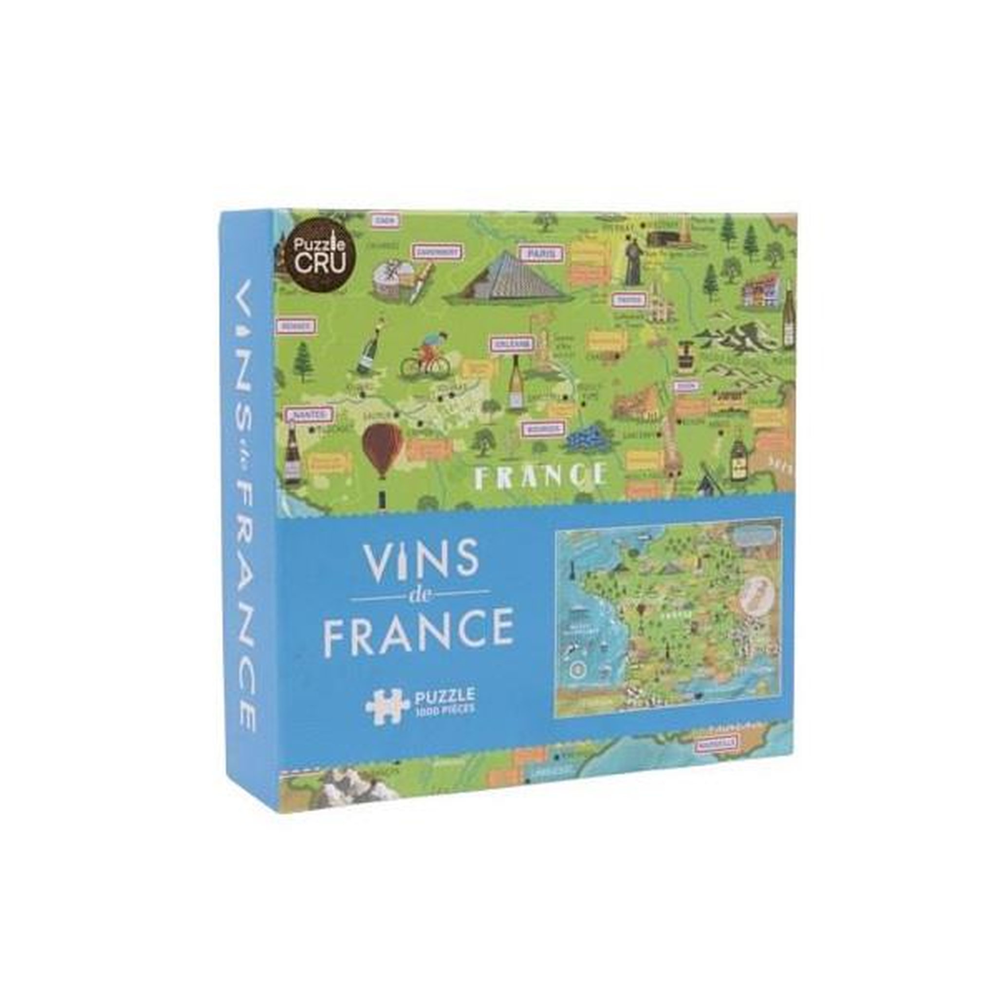 Professor Puzzle Puzzle 1000 pièces Professor puzzle Vins de France