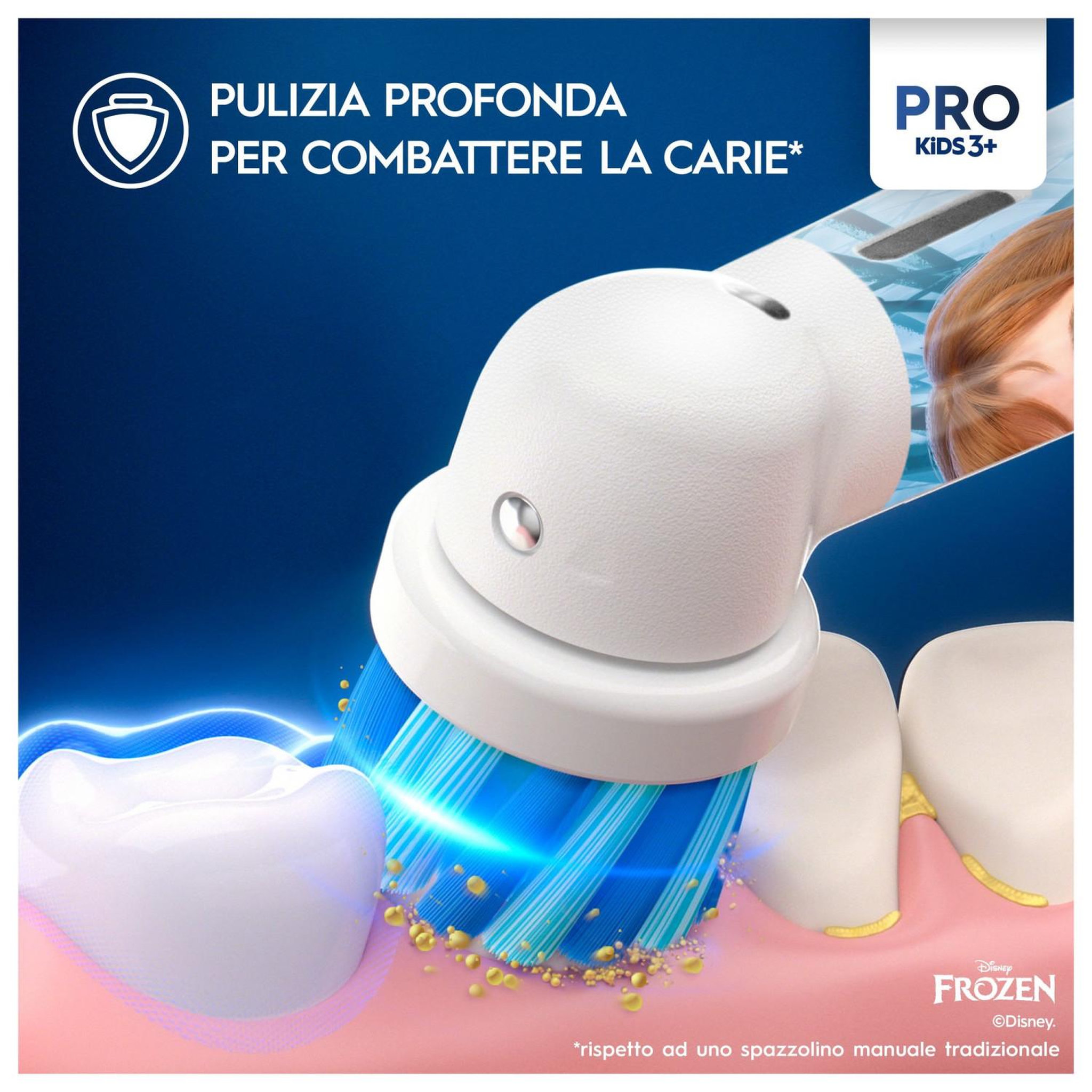Voir la diapositive 3 : ORAL B Oral-b pro kids enfant brosse à dents rotative oscillante bleu clair