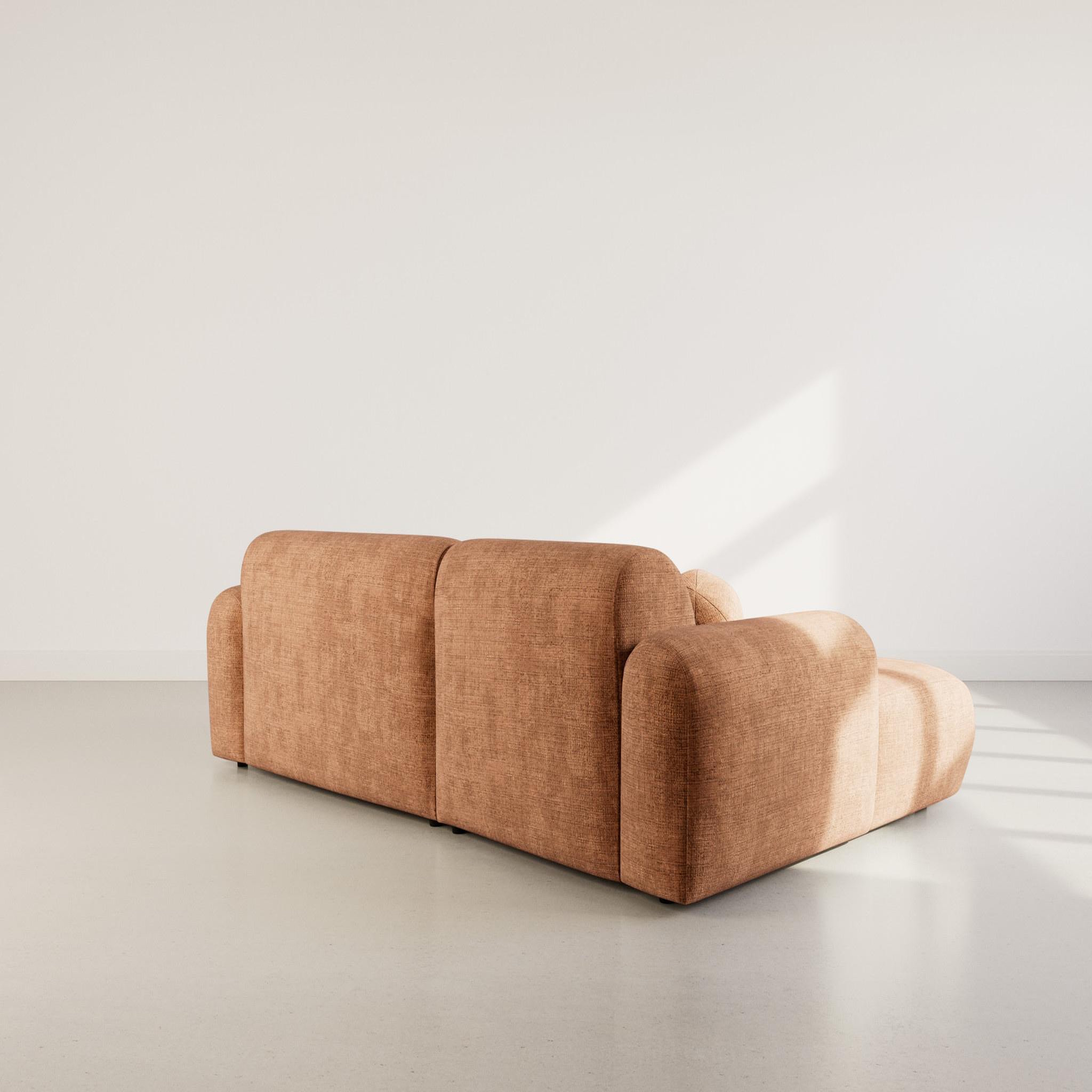 Voir la diapositive 6 : BEST MOBILIER Louise - canapé d'angle gauche 4 places en velours texturé