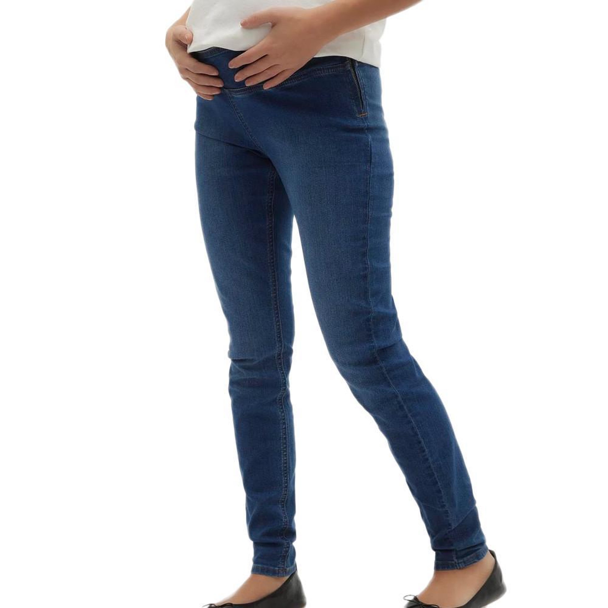 Voir la diapositive 1 : MAMALICIOUS Jean Bleu Femme Mamalicious Houston