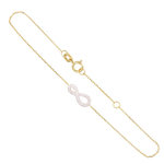 L'ATELIER D'AZUR Bracelet Or Jaune et Diamants - Motif Infini Infinity - Femme