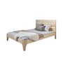 Voir la diapositive 1 : HomeStyle4U Lit double 140x200  en pin naturel bois massif