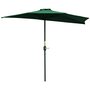 Voir la diapositive 1 : OUTSUNNY Demi parasol - parasol de balcon 5 entretoises métal - 2,93 x 1,5 x 2,49 m - polyester haute densité vert