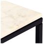 Voir la diapositive 4 : VIDAXL Table basse Blanc 60x60x35 cm Pierre veritable texture marbre