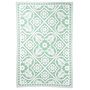 Voir la diapositive 3 : ESSCHERT DESIGN Esschert Design Tapis d'exterieur 182x122 cm Tuiles Vert et blanc