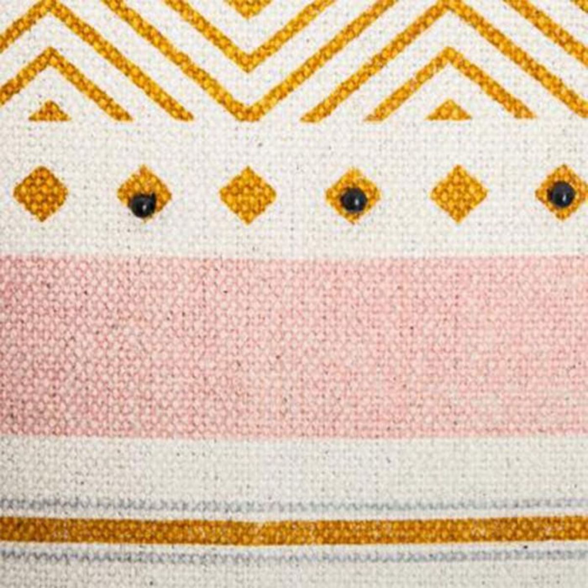 ATMOSPHERA Housse de Coussin  Rayure Perle  40x40cm Multicolore