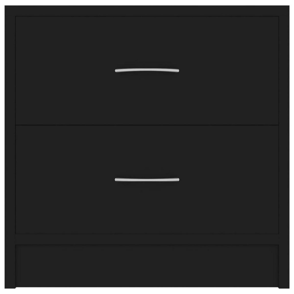 VIDAXL Table de chevet Noir 40x30x40 cm Bois d'ingenierie