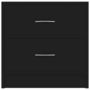 Voir la diapositive 4 : VIDAXL Table de chevet Noir 40x30x40 cm Bois d'ingenierie