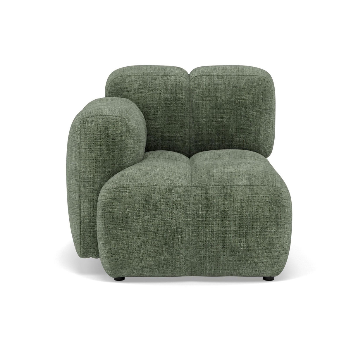 LISA DESIGN Grace - module d'assise gauche en velours texturé