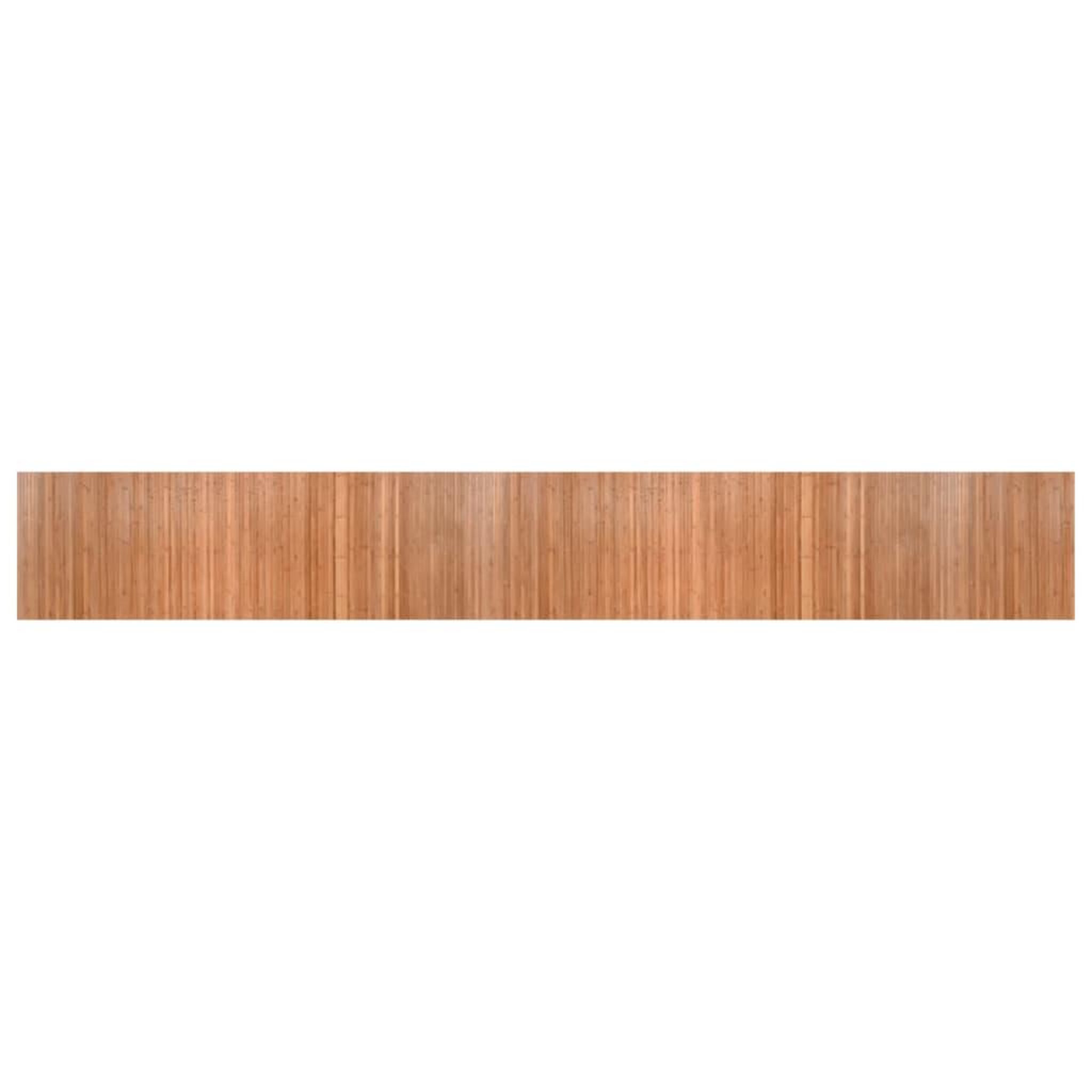 Voir la diapositive 2 : VIDAXL Tapis rectangulaire naturel 70x500 cm bambou