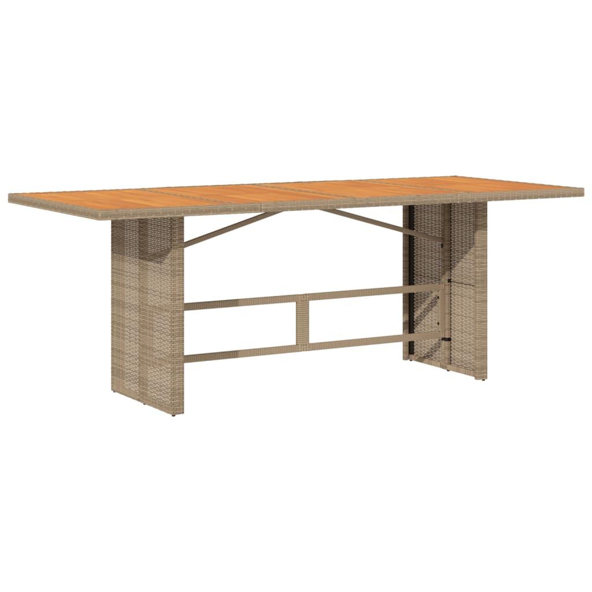 Voir la diapositive 4 : VIDAXL Ensemble a manger de jardin et coussins 7 pcs beige poly rotin