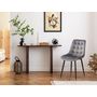 Voir la diapositive 2 : Habitat et Jardin Lot de 2 chaises  Victoria  en velours - Gris