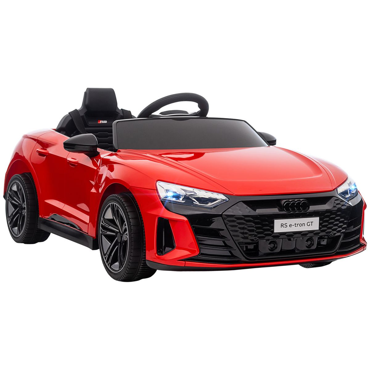 HOMCOM Véhicule électrique enfant Audi RS e-tron GT V. max. 5 Km/h télécommande effets sonores + lumineux rouge