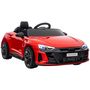 Voir la diapositive 1 : HOMCOM Véhicule électrique enfant Audi RS e-tron GT V. max. 5 Km/h télécommande effets sonores + lumineux rouge