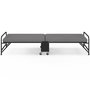 Voir la diapositive 6 : ID MARKET Lit d'appoint pliant 1 personne en métal ZAK avec sommier et matelas 70x190 cm gris et noir