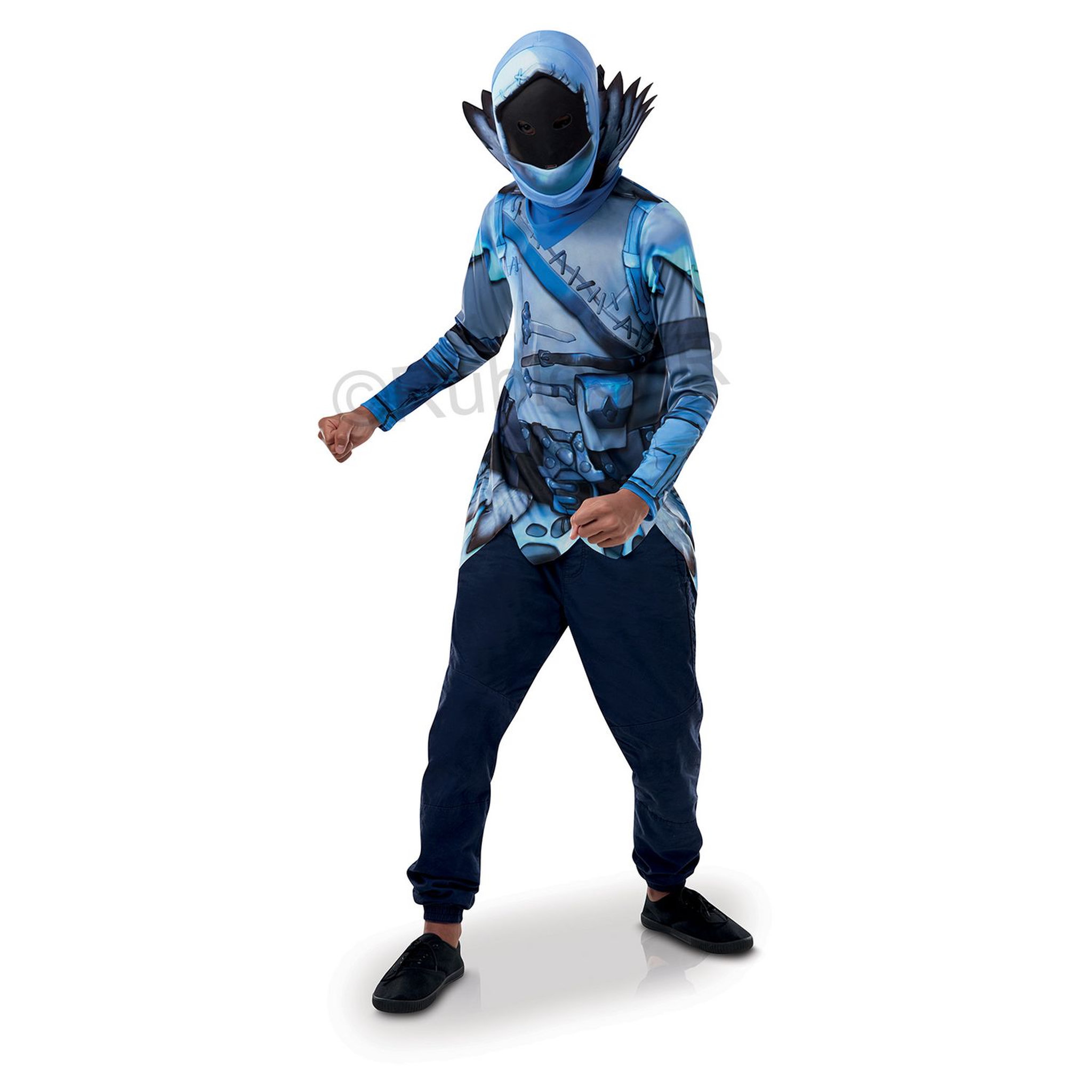 RUBIES Déguisement Set Winter Raven - Top + cagoule - Taille unique 11/12 ans