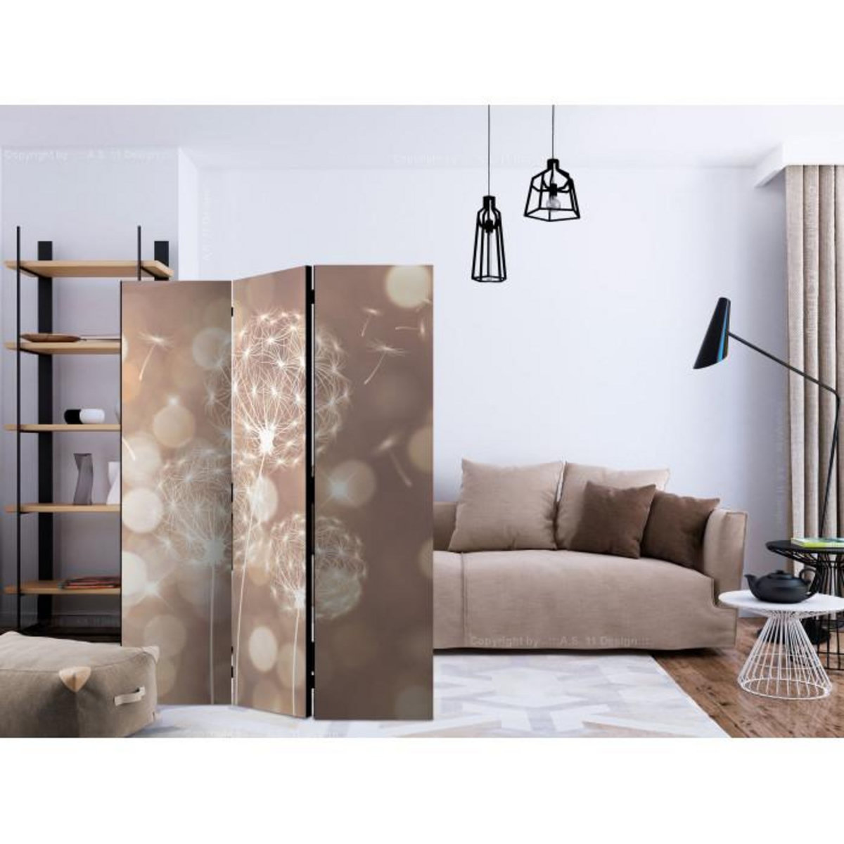 Paris Prix Paravent 3 Volets  Étude of the Sun  135x172cm