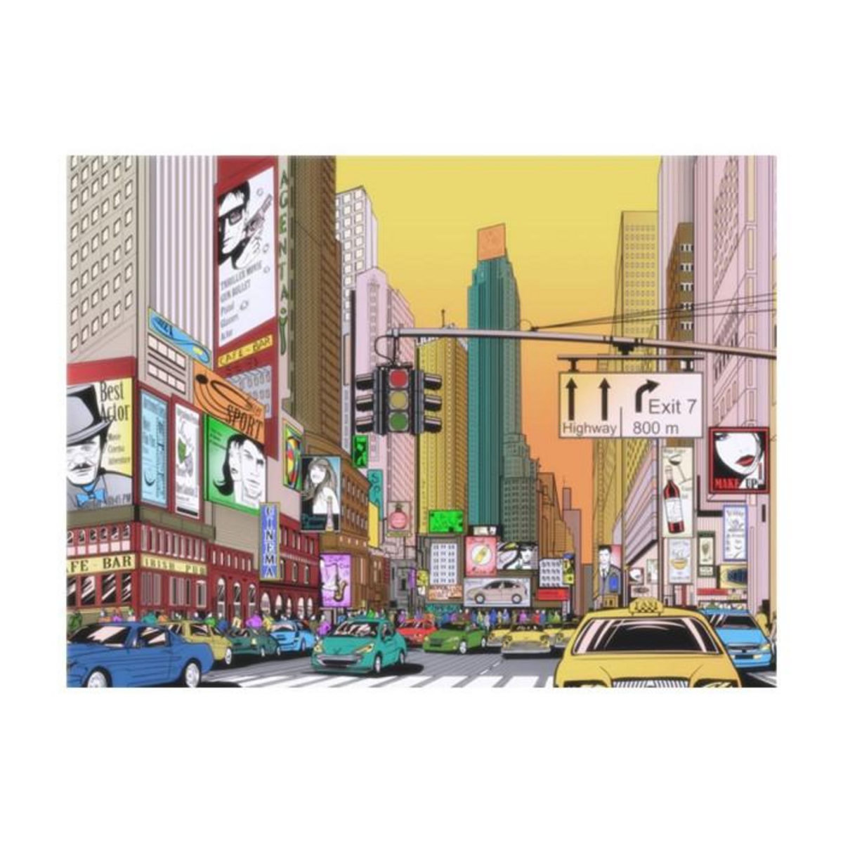 Paris Prix Papier Peint  L'heure de Pointe à New York