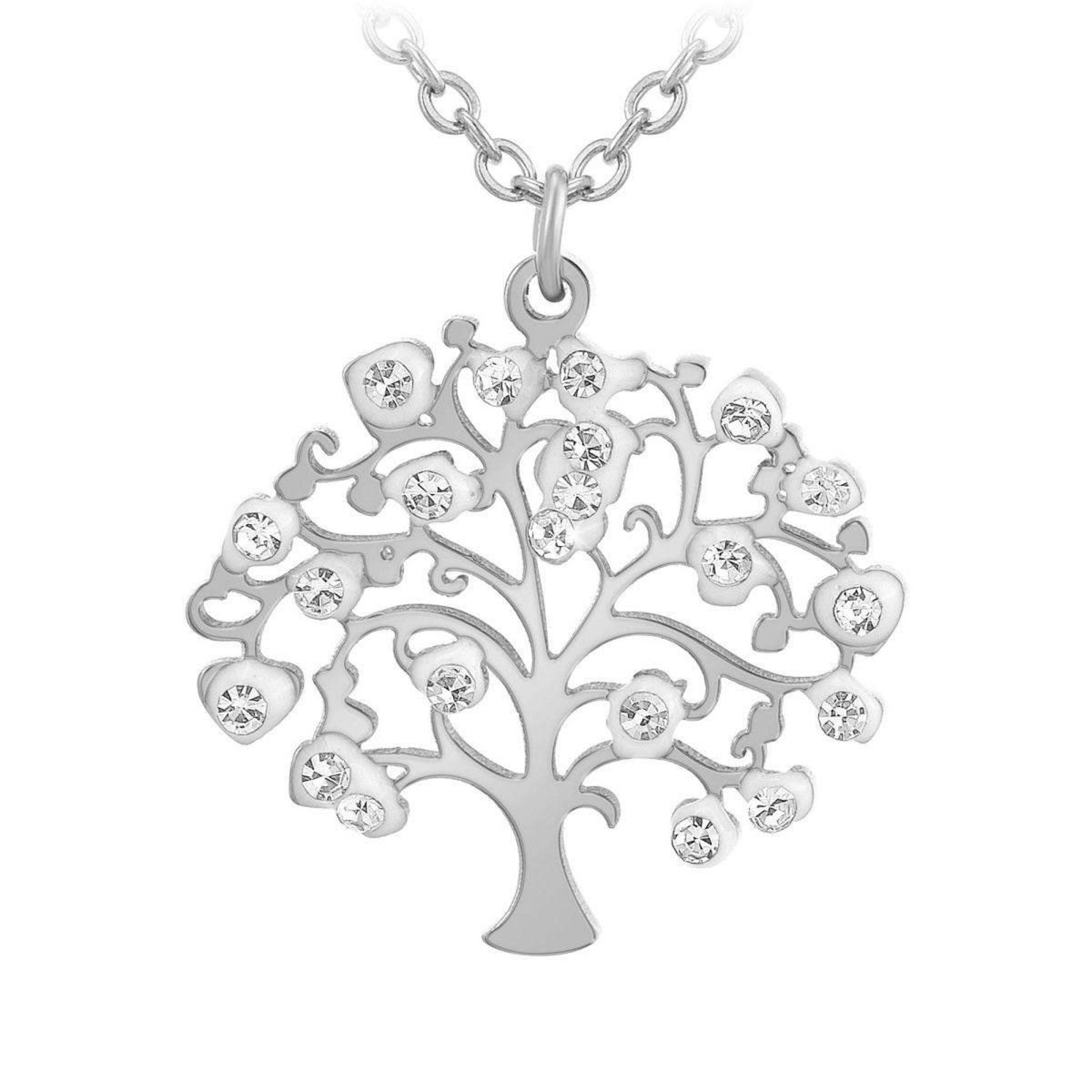 SC CRYSTAL Collier arbre de vie SC Crystal orné de Cristaux scintillants