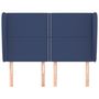 Voir la diapositive 3 : VIDAXL Tete de lit avec oreilles Bleu 147x23x118/128 cm Tissu