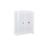 Voir la diapositive 2 : Armoire de chambre en bois massif 3 portes BASTIAN
