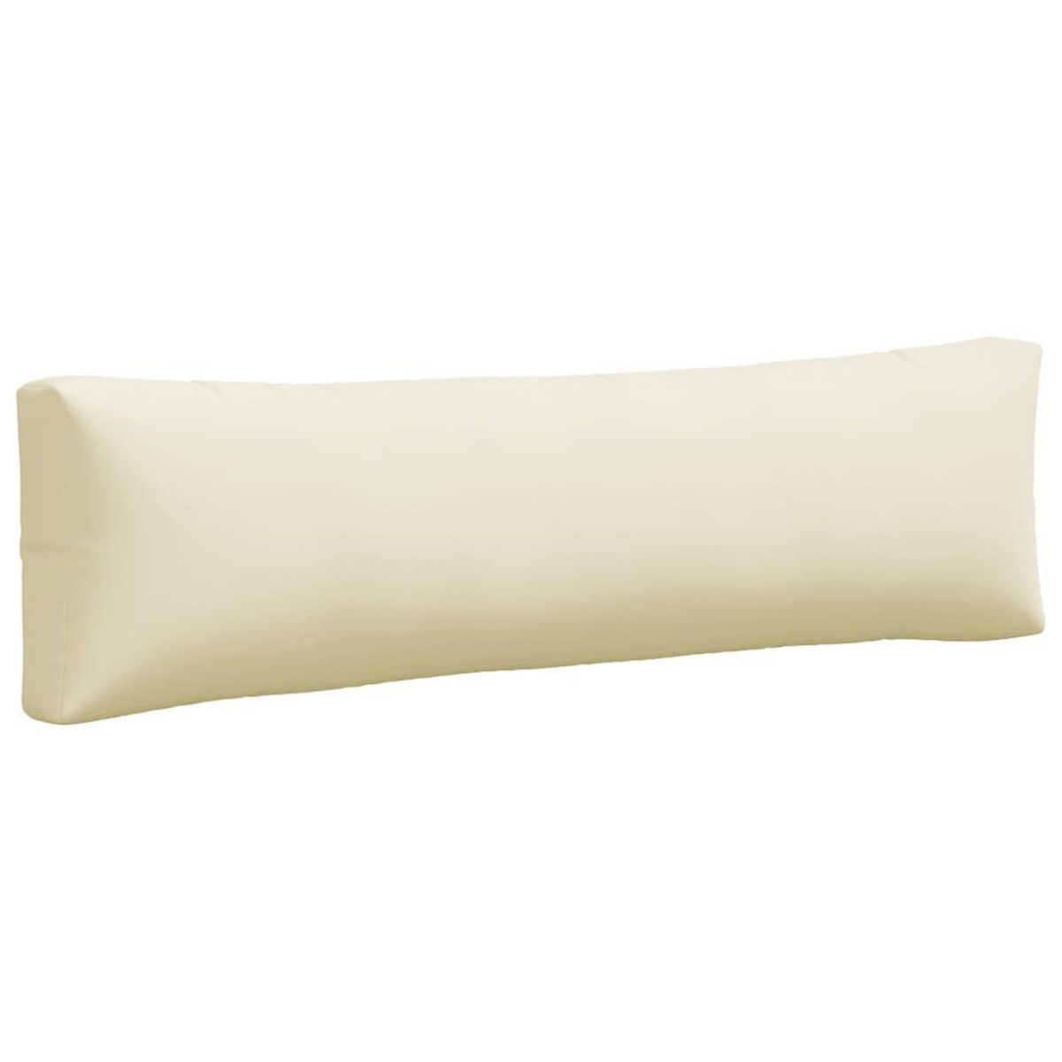 VIDAXL Coussins de palette lot de 2 creme tissu