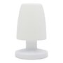 Lumisky Lampe de table sans fil LED GABY Blanc Polyéthylène H21CM