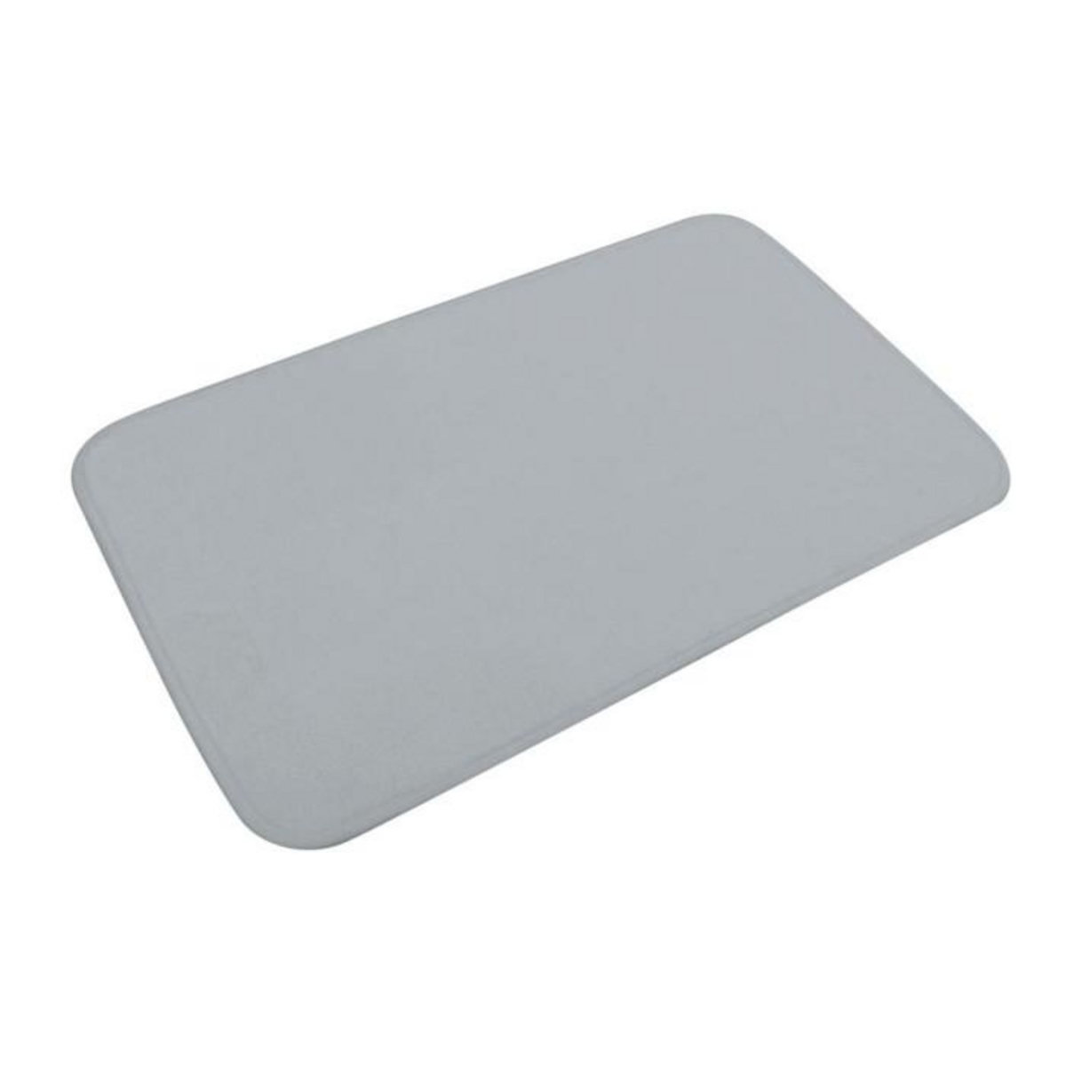 Paris Prix Tapis de Bain Microfibre  Vitamine II  45x75cm Gris Clair
