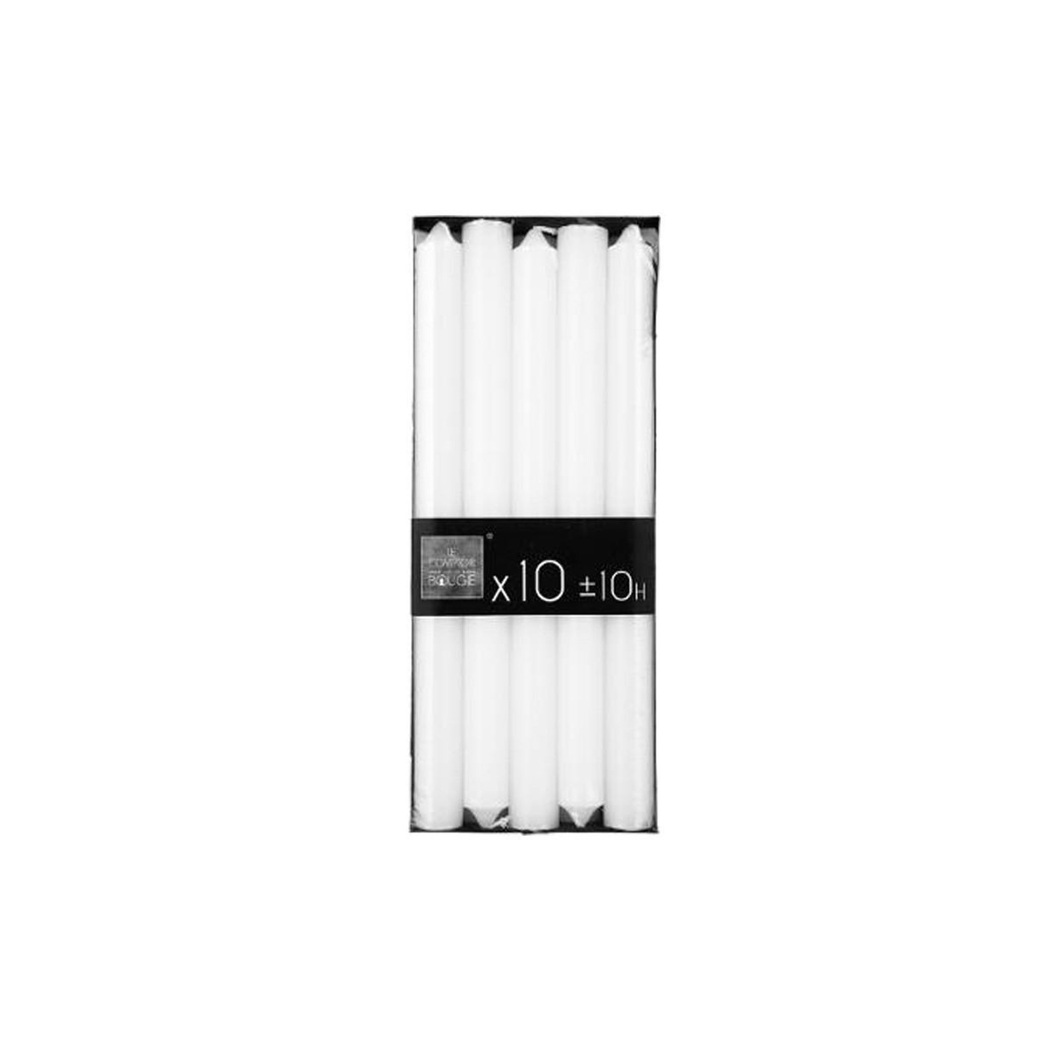 Voir la diapositive 3 : ATMOSPHERA Lot de 10 bougies bâtons  many  25cm blanc
