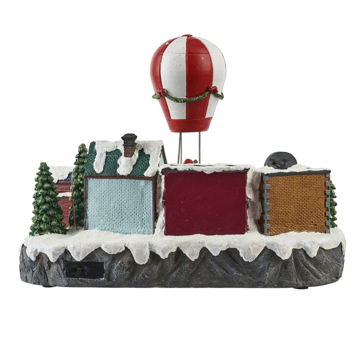 ACTUEL Village lumineux montgolfière h27cm