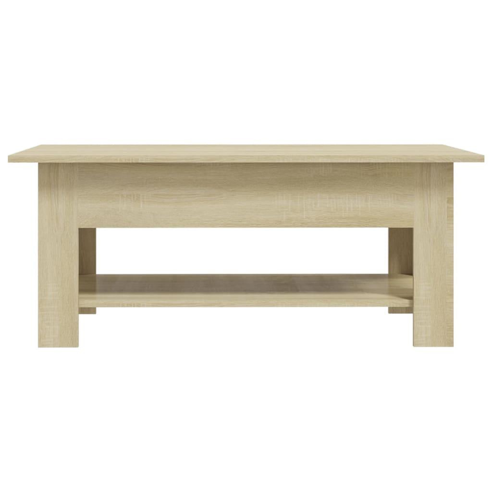 Voir la diapositive 3 : VIDAXL Table basse chene sonoma 102x55x42 cm bois d'ingenierie