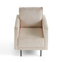 Voir la diapositive 1 : LISA DESIGN Charlie - fauteuil - pieds hauts - en velours côtelé