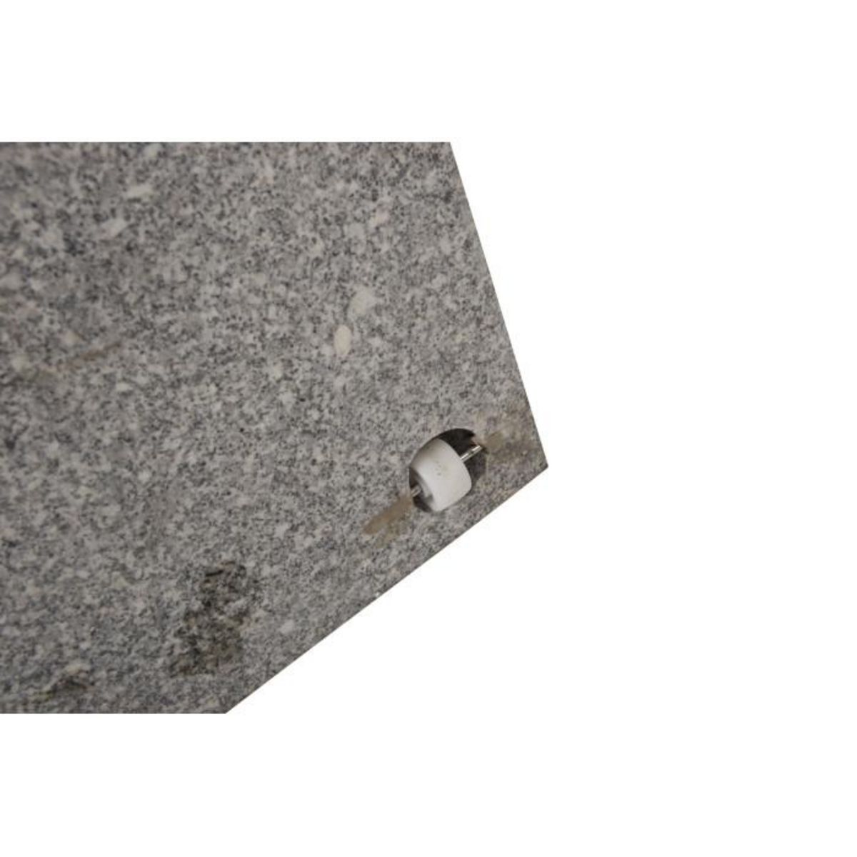 Paris Prix Pied de Parasol Moucheté Carré  Stathera  50cm Gris