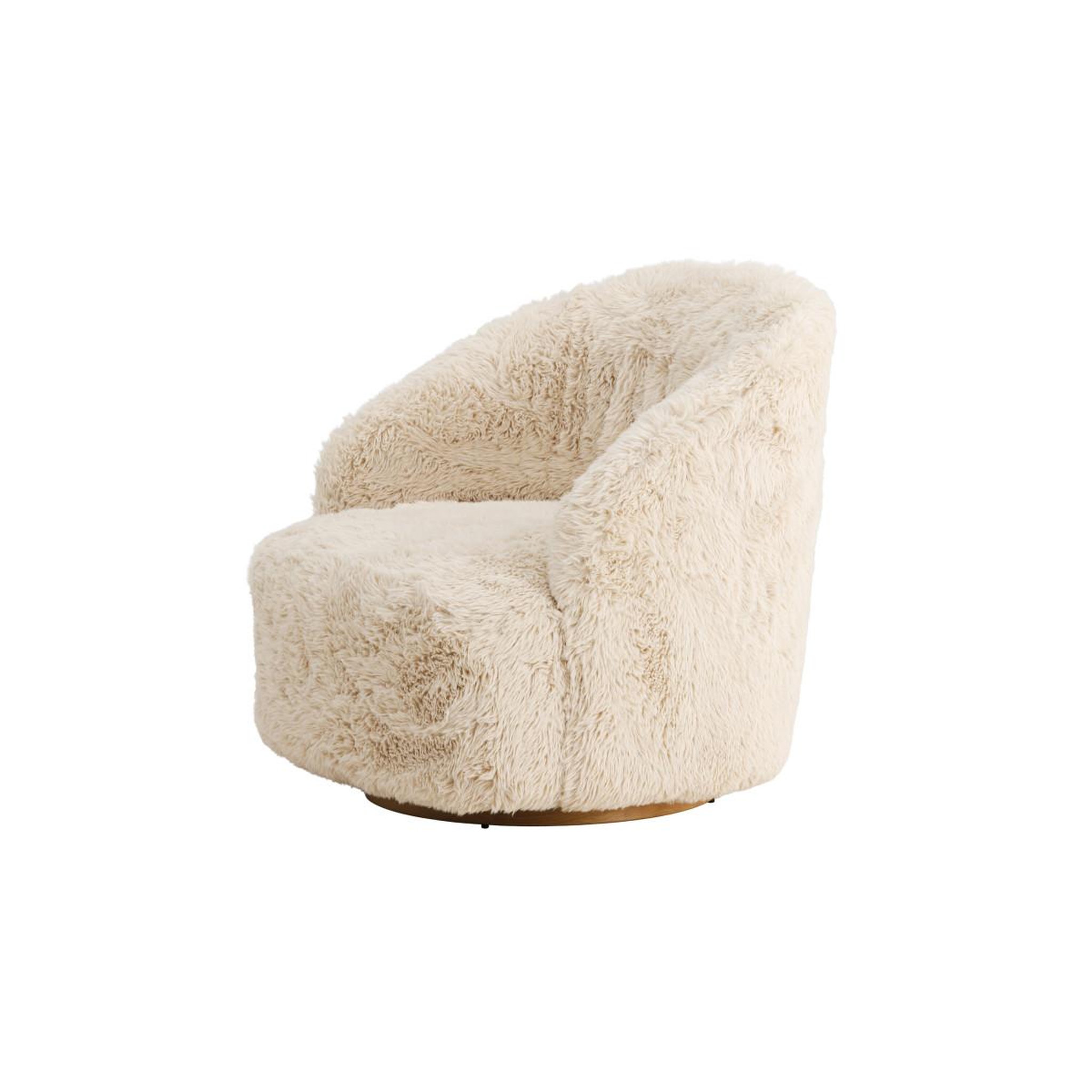 Voir la diapositive 6 : Paris Prix Fauteuil imitation fourrure  astru  75cm beige