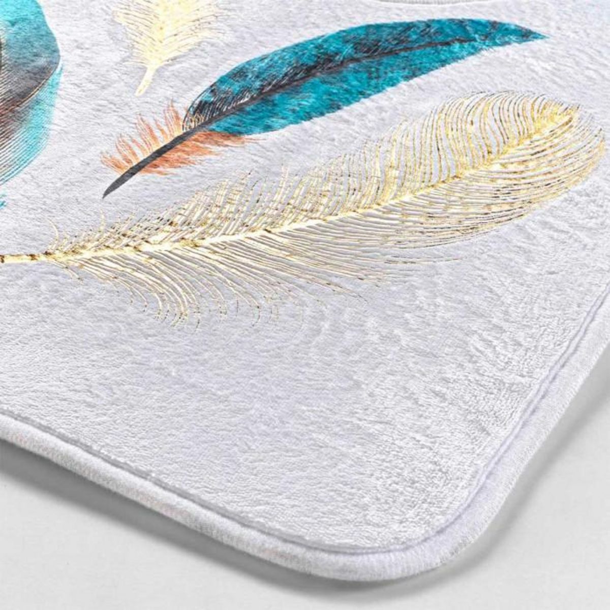 Paris Prix Tapis de Bain  Plumiss  45x75cm Multicolore