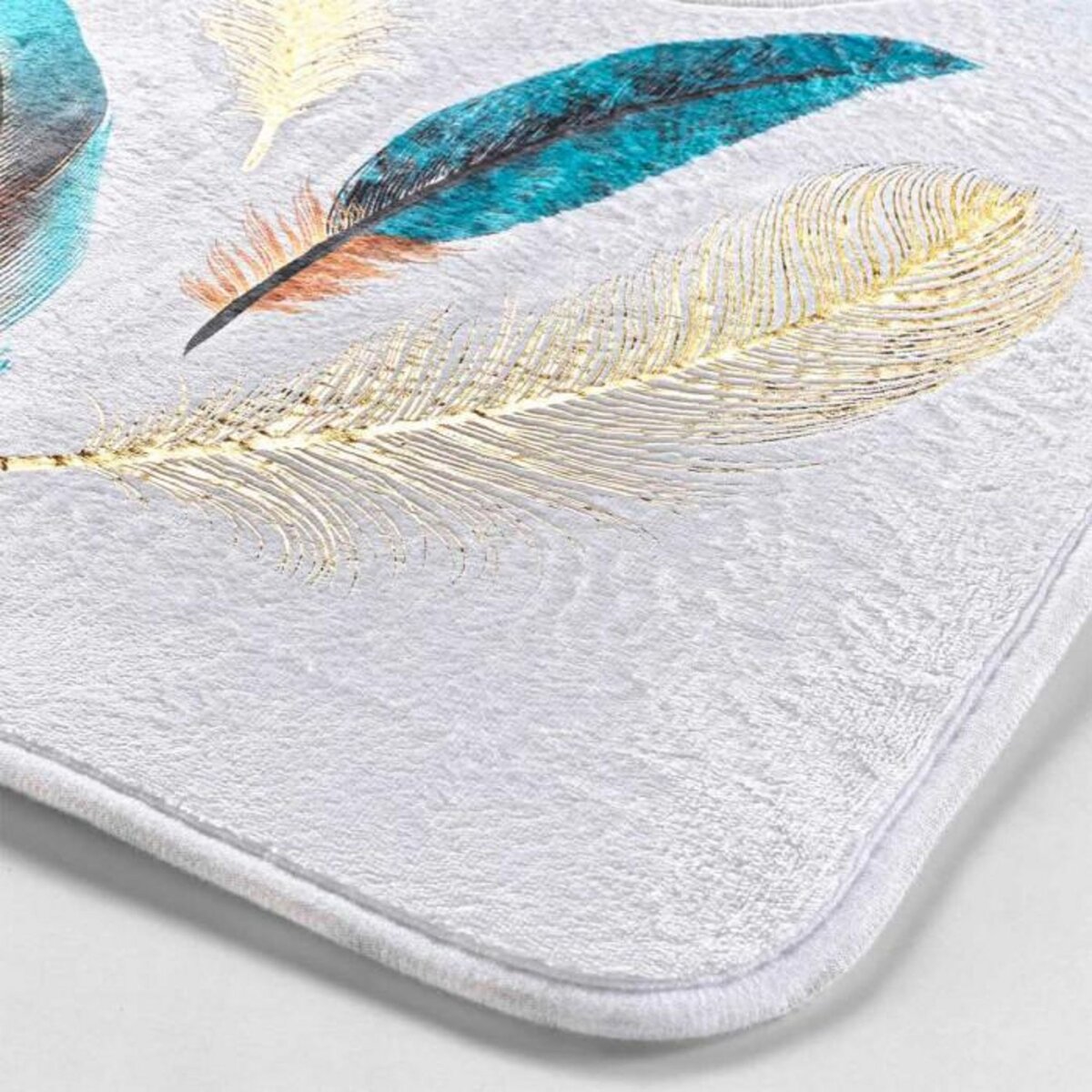 Paris Prix Tapis de Bain  Plumiss  45x75cm Multicolore